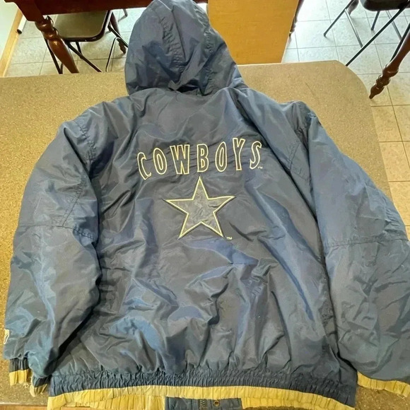Vintage NFL Gameday Logo 7 Dallas Cowboys Jacket Mens Large NFL 90s Large Star - Picture 11 of 12